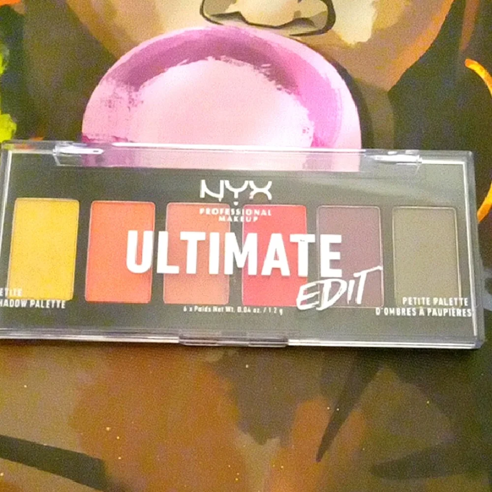 NYX Ultimate Edit Yellow Red Eyeshadow Palette